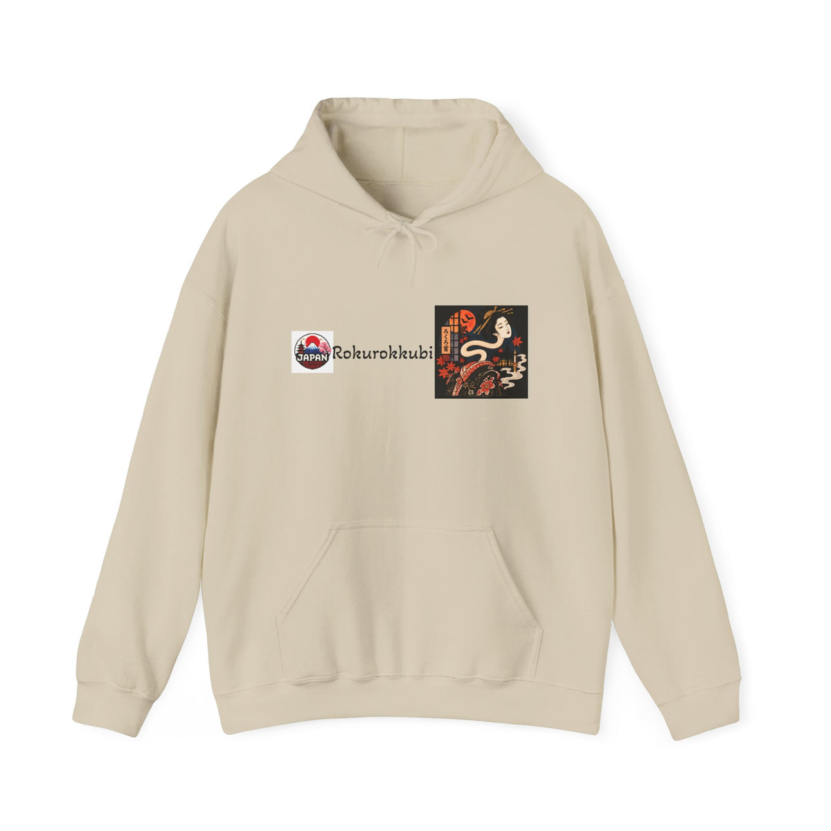 Rokurokubi Snake Illustration Hoodie | Japanese Yokai Art Halloween