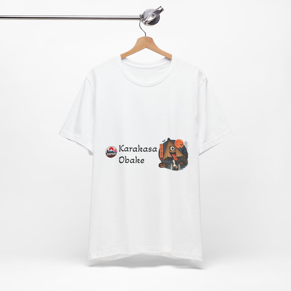 Karakasa Obake Halloween Illustration T-Shirt | Japanese Yokai Umbrella Design