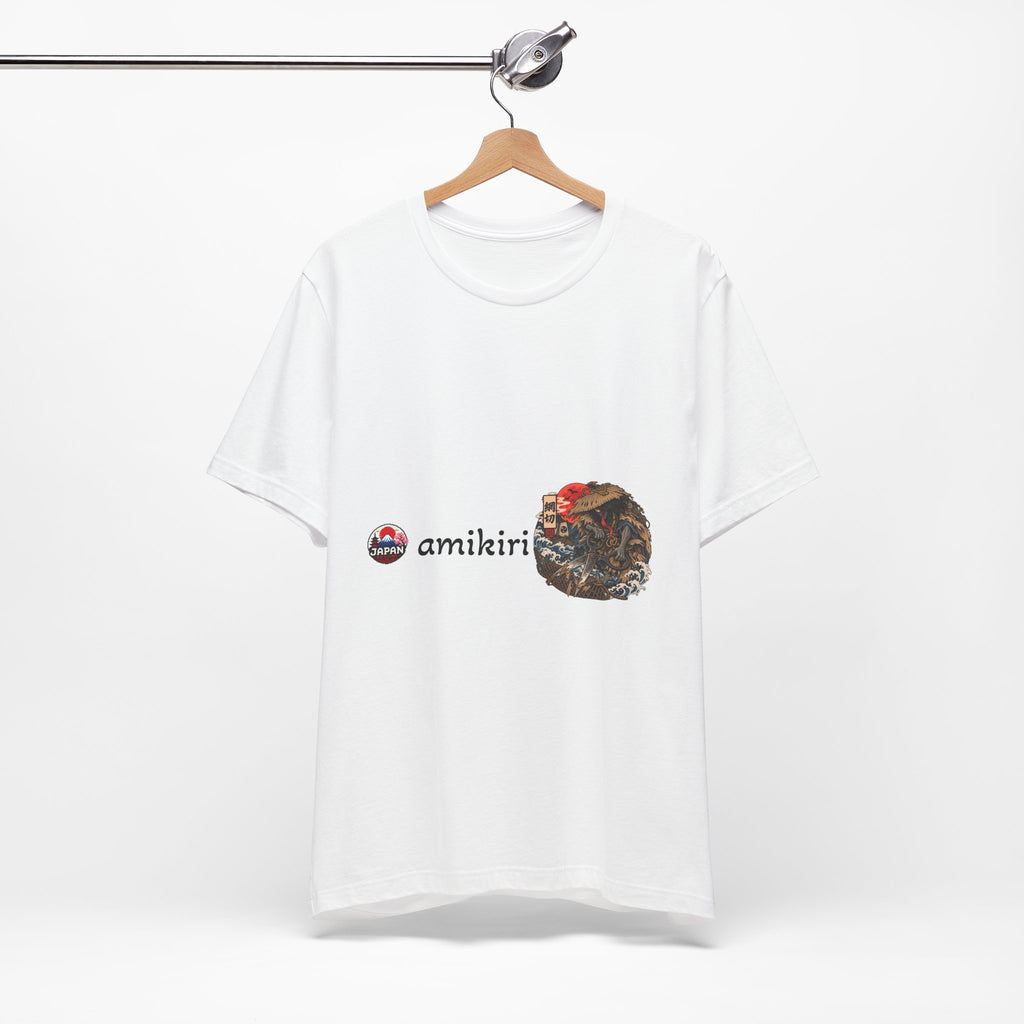 Amikiri yokai Halloween Logo Tee | Japanese Mask Illustration T-Shirt