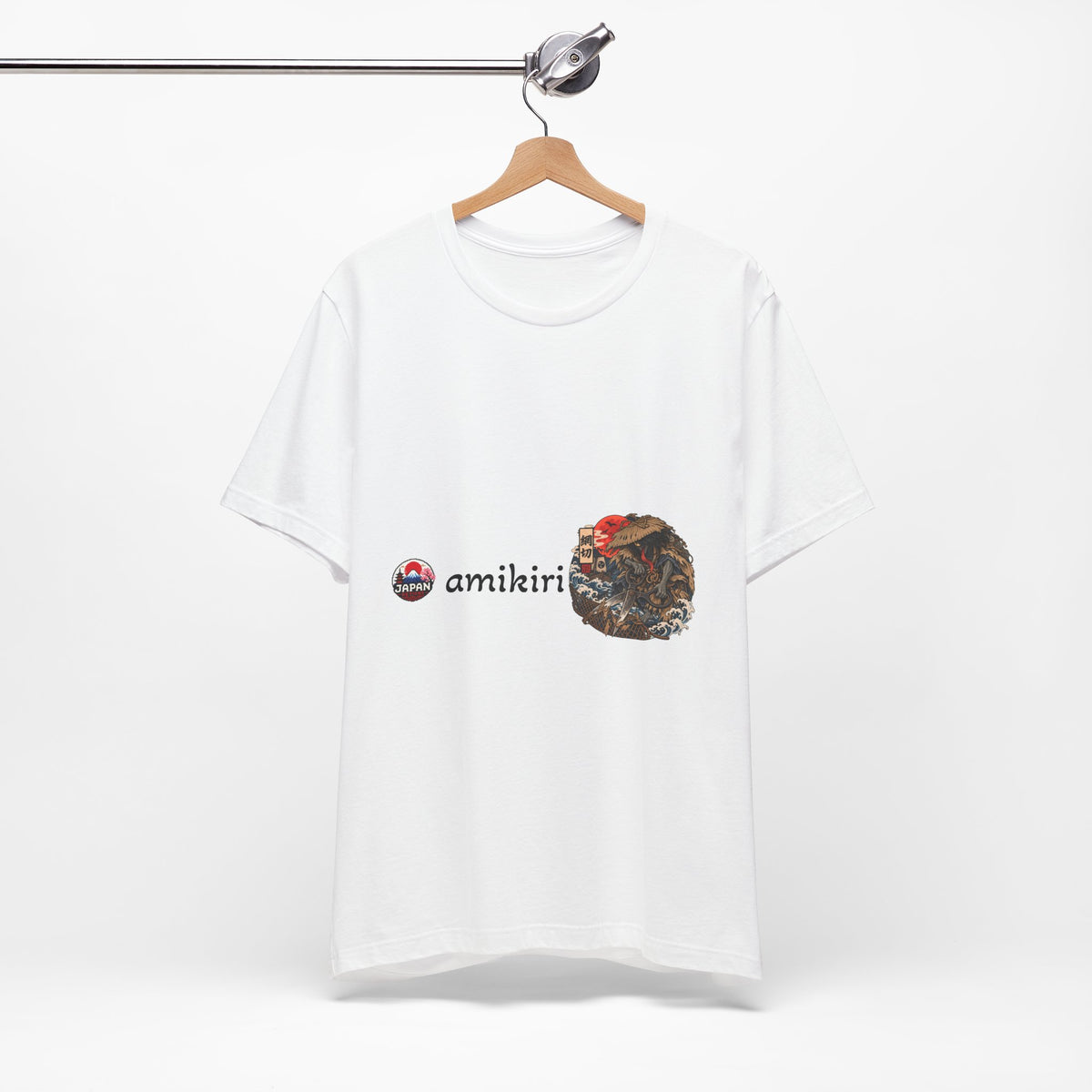 Amikiri yokai Halloween Logo Tee | Japanese Mask Illustration T-Shirt