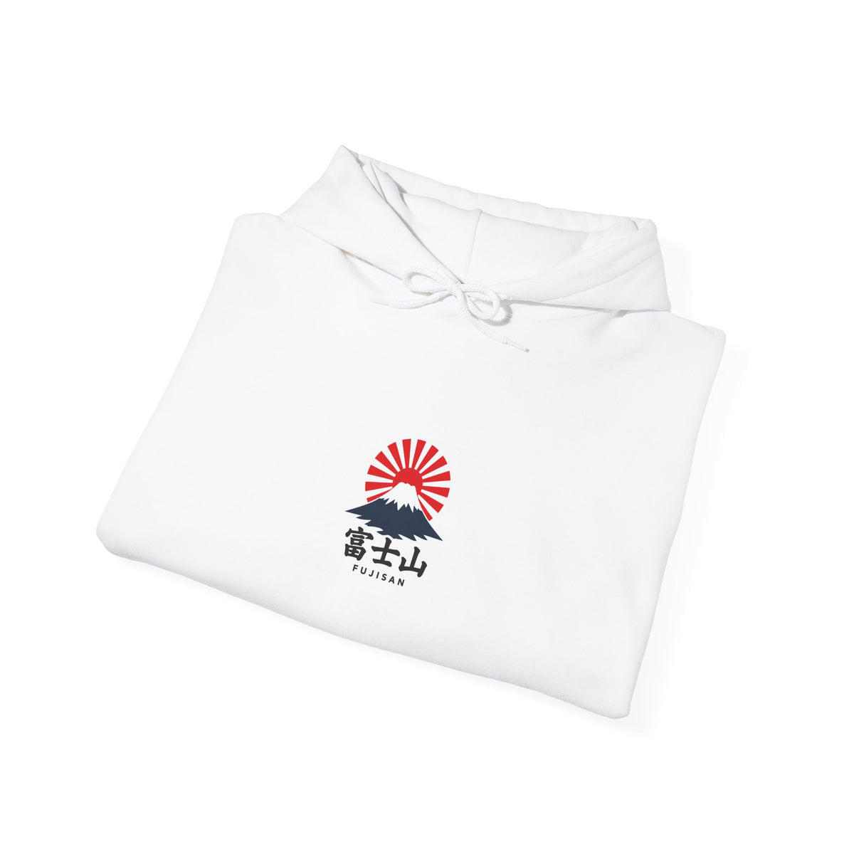 Rising Sun Mount Fuji Hoodie | Japanese Kanji Graphic