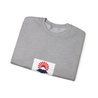 Rising Sun Mount Fuji Sweatshirt | Japanese Kanji Graphic