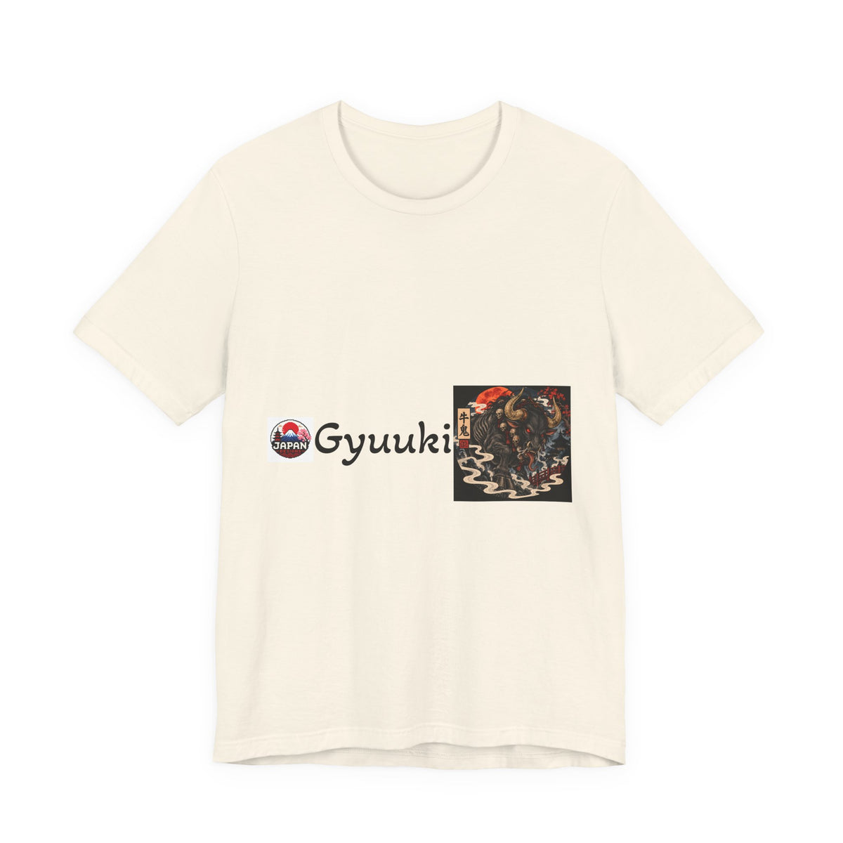 Gyuuki Japanese Yokai Halloween Demon Artwork T-Shirt | Oni Illustration Tee