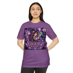 Akihabara Cyberpunk Sniper Girl T‑Shirt —Purple Akihabara Neon City Graphic