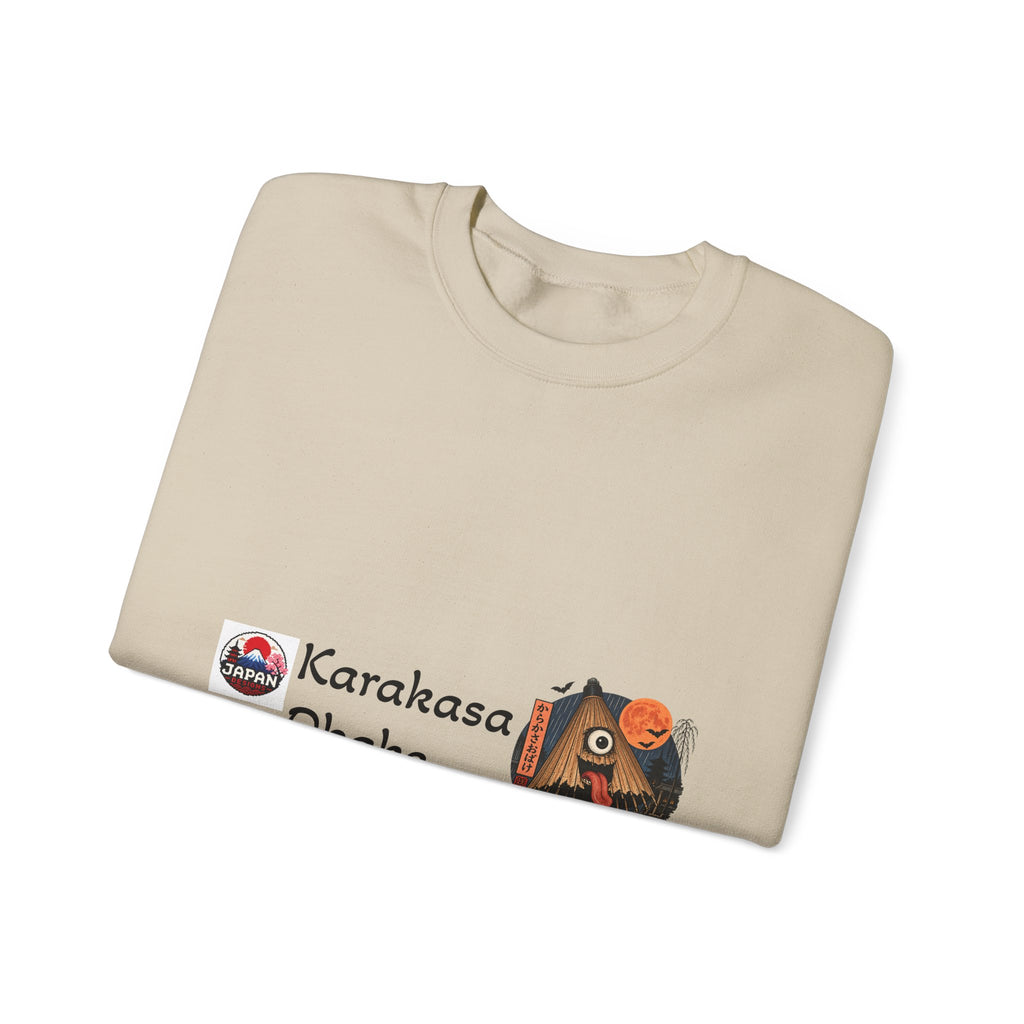 Karakasa Obake Japanese Halloween Character Sweatshirt | Japanese Yokai Illustration