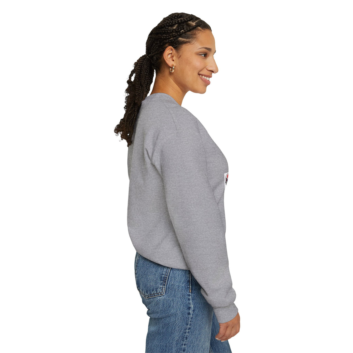 Kyuubi No Kitsune Yokai Halloween Crewneck Sweatshirt | Japanese Fox Spirit Graphic