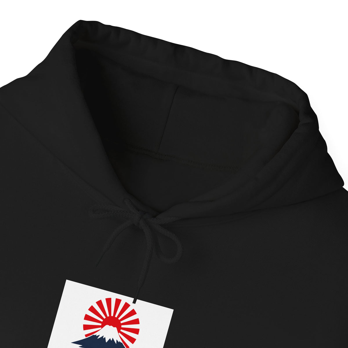 Rising Sun Mount Fuji Hoodie | Japanese Kanji Graphic