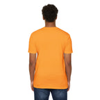 Akihabara Cyborg Sniper T‑Shirt —Orange Akihabara Neon City Graphic
