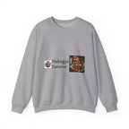 Mokugyo Daruma Yokai Halloween Illustration Crewneck Sweatshirt | Japanese Buddhist Motif