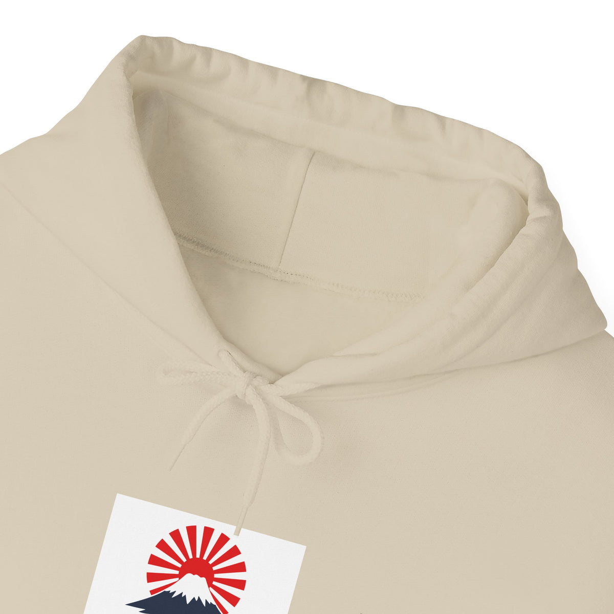 Rising Sun Mount Fuji Hoodie | Japanese Kanji Graphic