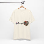 Tengu Japanese Yokai Halloween Mask Tee | Tengu Illustration T-Shirt