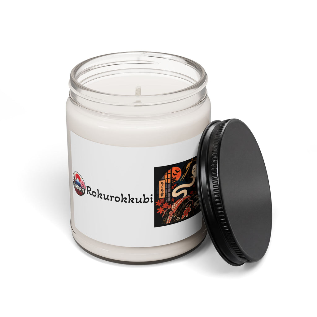 Rokurokkubi Yokai Illustration Candle, Soy Candle 9oz | Japanese Ghost Art Halloween