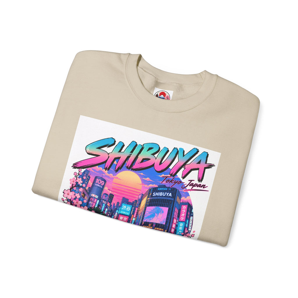 Shibuya Sky 0 Tokyo Neon Anime Crewneck Sweatshirt