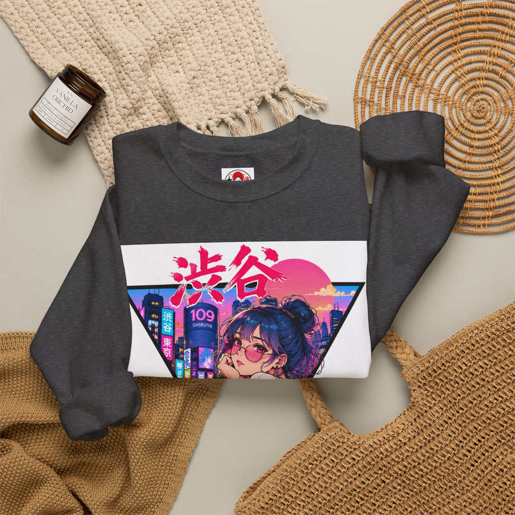 Shibuya Sky 2 Neon Anime Crewneck Sweatshirt