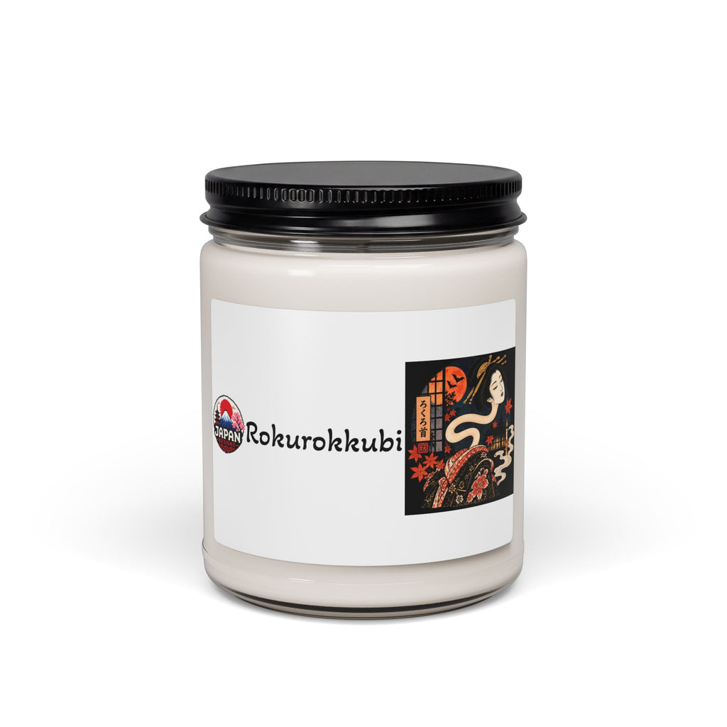 Rokurokkubi Yokai Illustration Candle, Soy Candle 9oz | Japanese Ghost Art Halloween