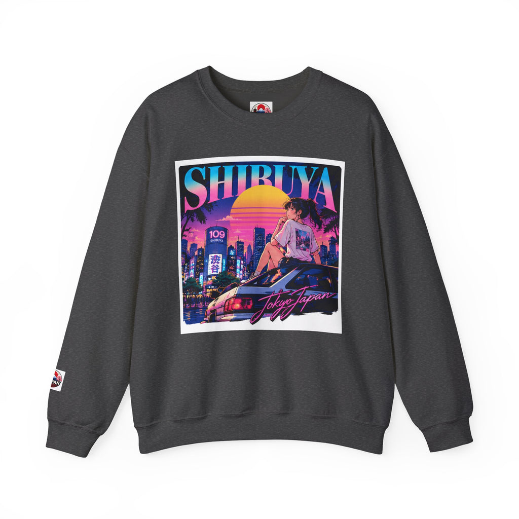 Shibuya Sky 6 Tokyo Neon Anime Crewneck Sweatshirt