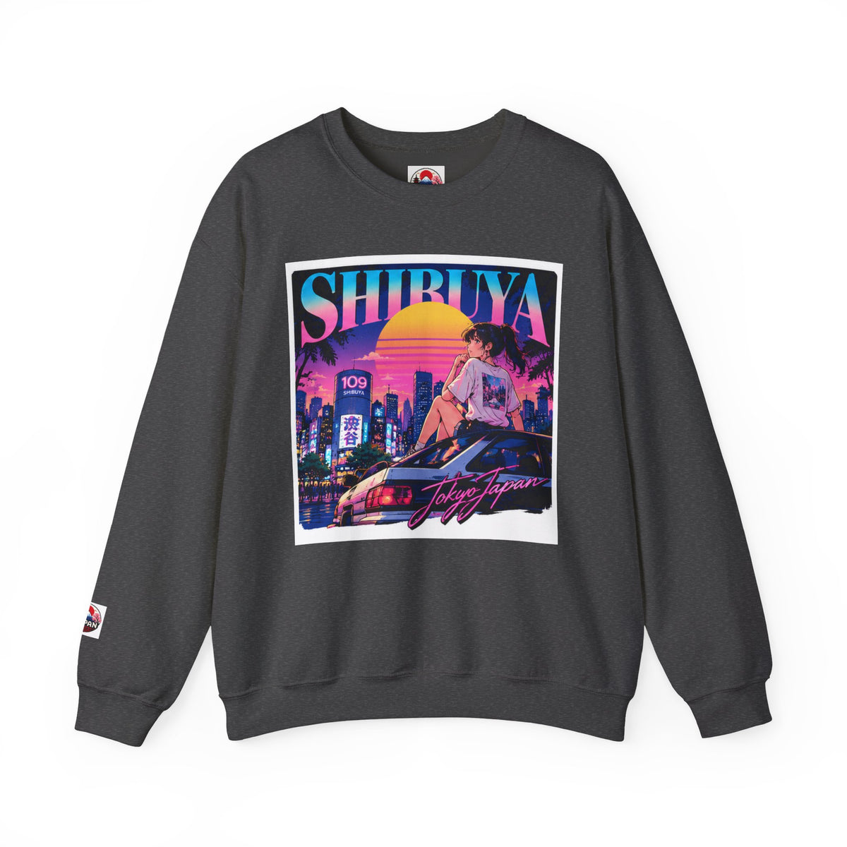 Shibuya Sky 6 Tokyo Neon Anime Crewneck Sweatshirt