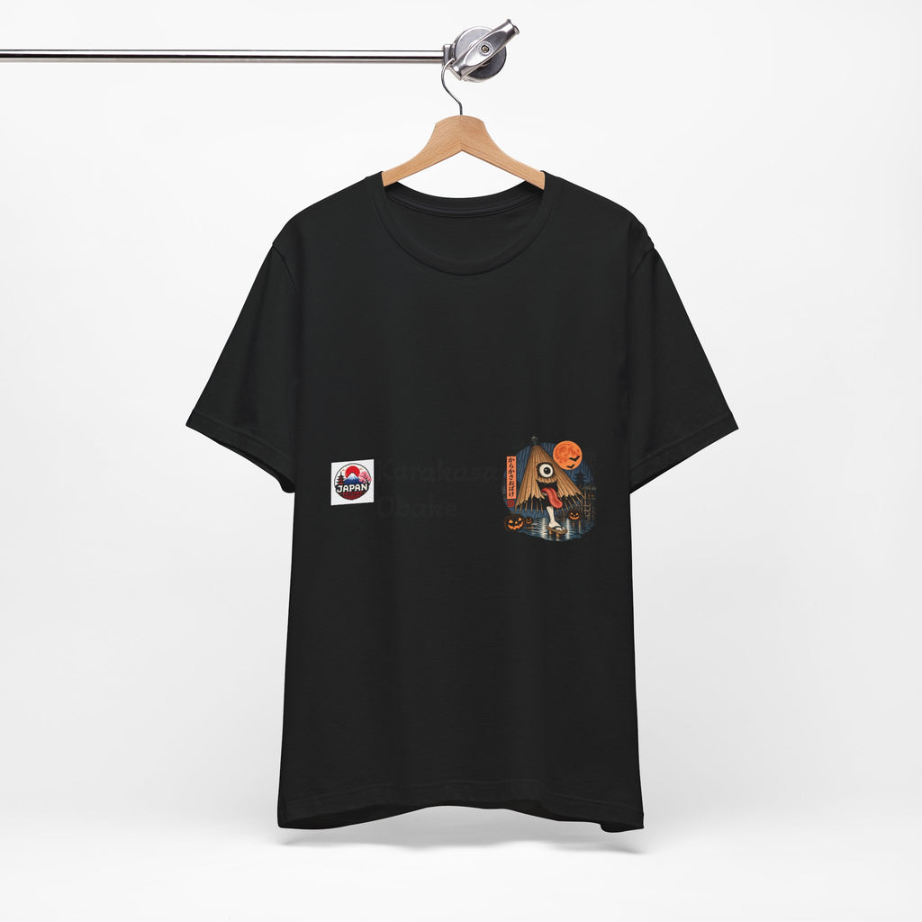 Karakasa Obake Halloween Illustration T-Shirt | Japanese Yokai Umbrella Design