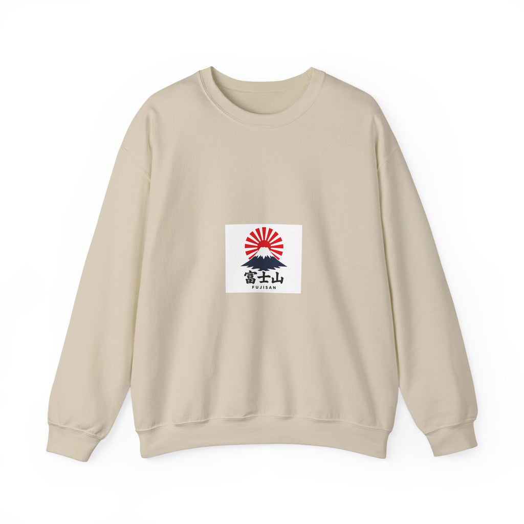 Rising Sun Mount Fuji Sweatshirt | Japanese Kanji Graphic