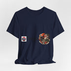 Tengu Japanese Yokai Halloween Mask Tee | Tengu Illustration T-Shirt