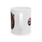 Oni Japanese Yokai Halloween Illustration Mug | Japanese Demon Ceramic Mug