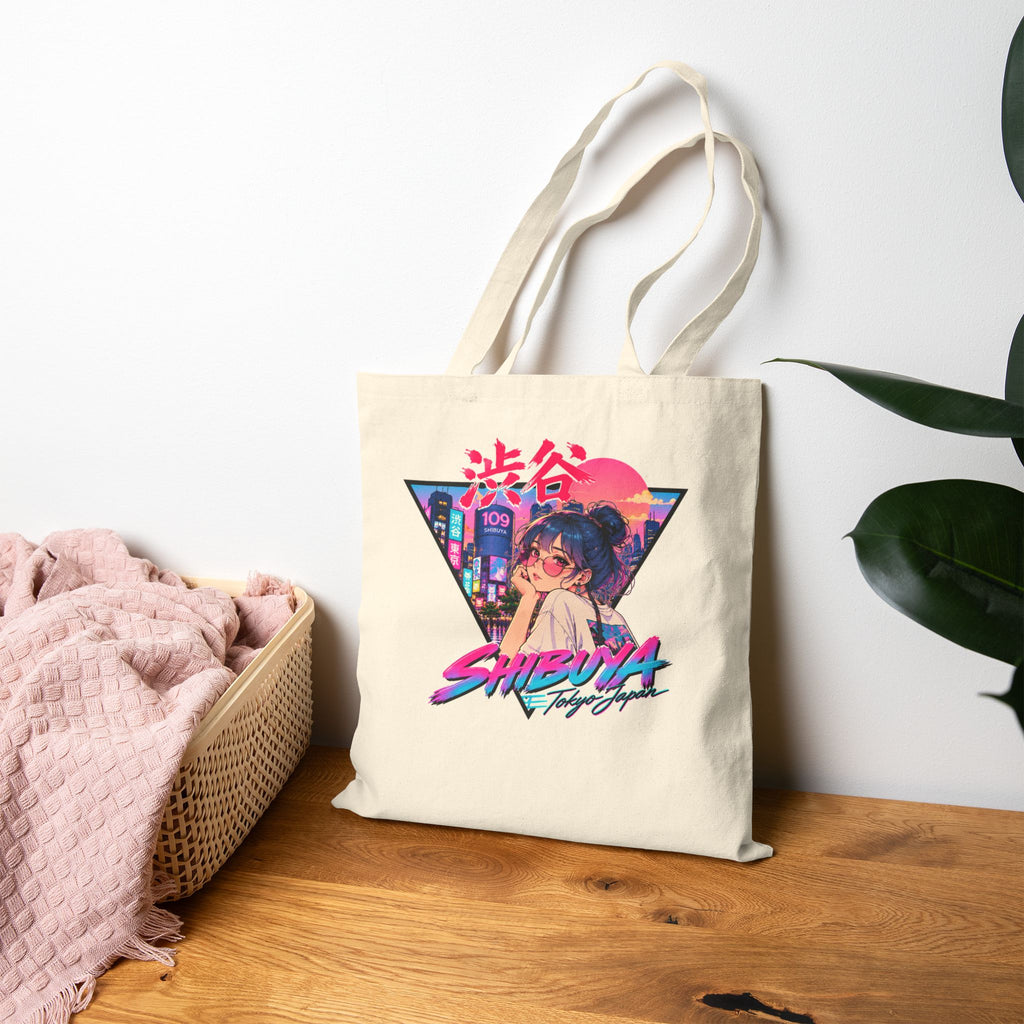 Shibuya Sky 2 Tokyo Neon Anime Tote