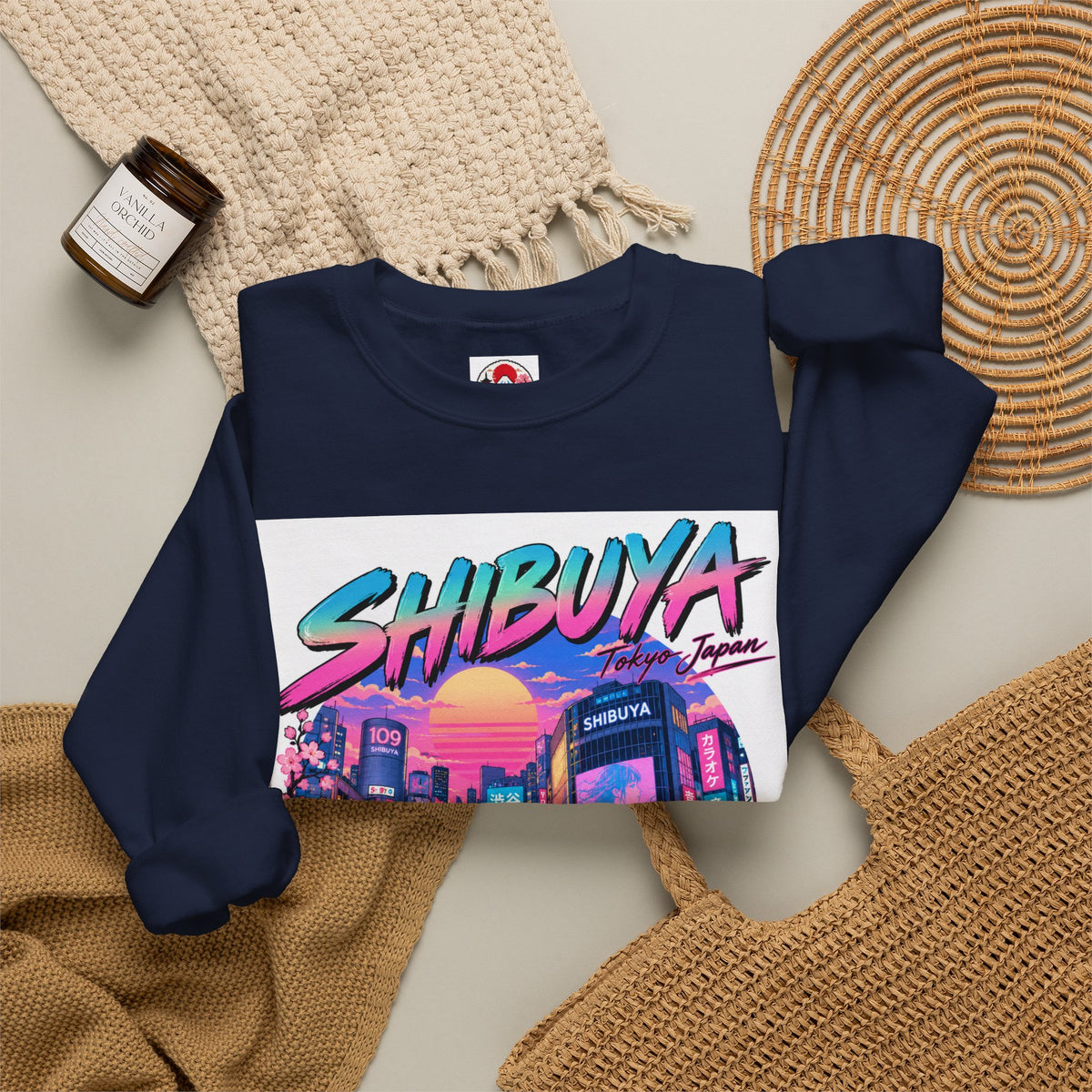Shibuya Sky 0 Tokyo Neon Anime Crewneck Sweatshirt