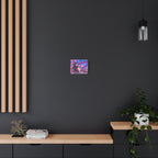 Harajuku Style 13 Neon City Tokyo Anime Girl Matte Canvas Wall Art