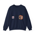 Kyuubi No Kitsune Yokai Halloween Crewneck Sweatshirt | Japanese Fox Spirit Graphic