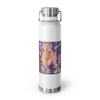 Harajuku Style 6 Neon City Anime Girl Water Bottle — 22oz Copper Vacuum Insulated