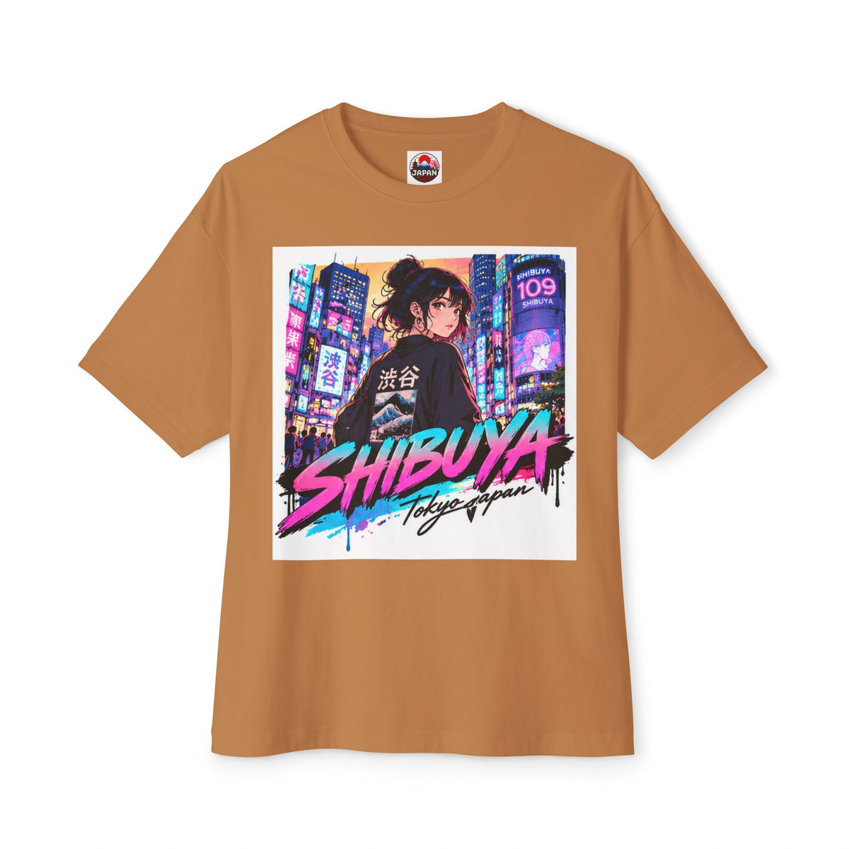 Shibuya Sky 4 Tokyo City Pop Neon Anime Tee — Retro Japanese Cityscape Graphic T-Shirt