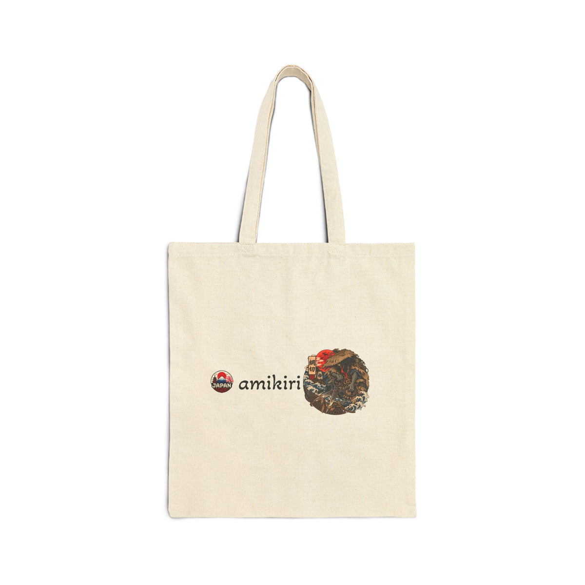 Amikiri Japanese Yokai Halloween Illustration Tote Bag | Cute Animal Canvas Shopper