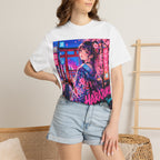 Harajuku Style 12 Neon City Anime Girl T-Shirt – Tokyo Streetwear Graphic Tee