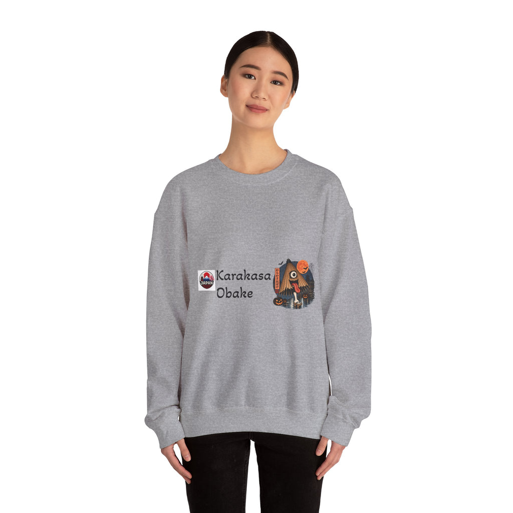 Karakasa Obake Japanese Halloween Character Sweatshirt | Japanese Yokai Illustration