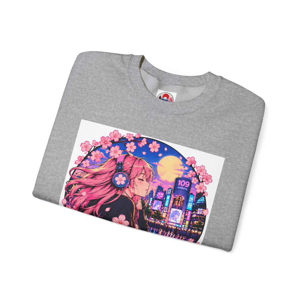 Shibuya Sky 4 Tokyo Neon Anime Crewneck Sweatshirt
