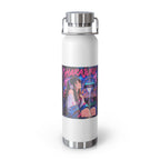 Harajuku Style 11 Neon City Anime Girl Water Bottle — 22oz Copper Vacuum Insulated