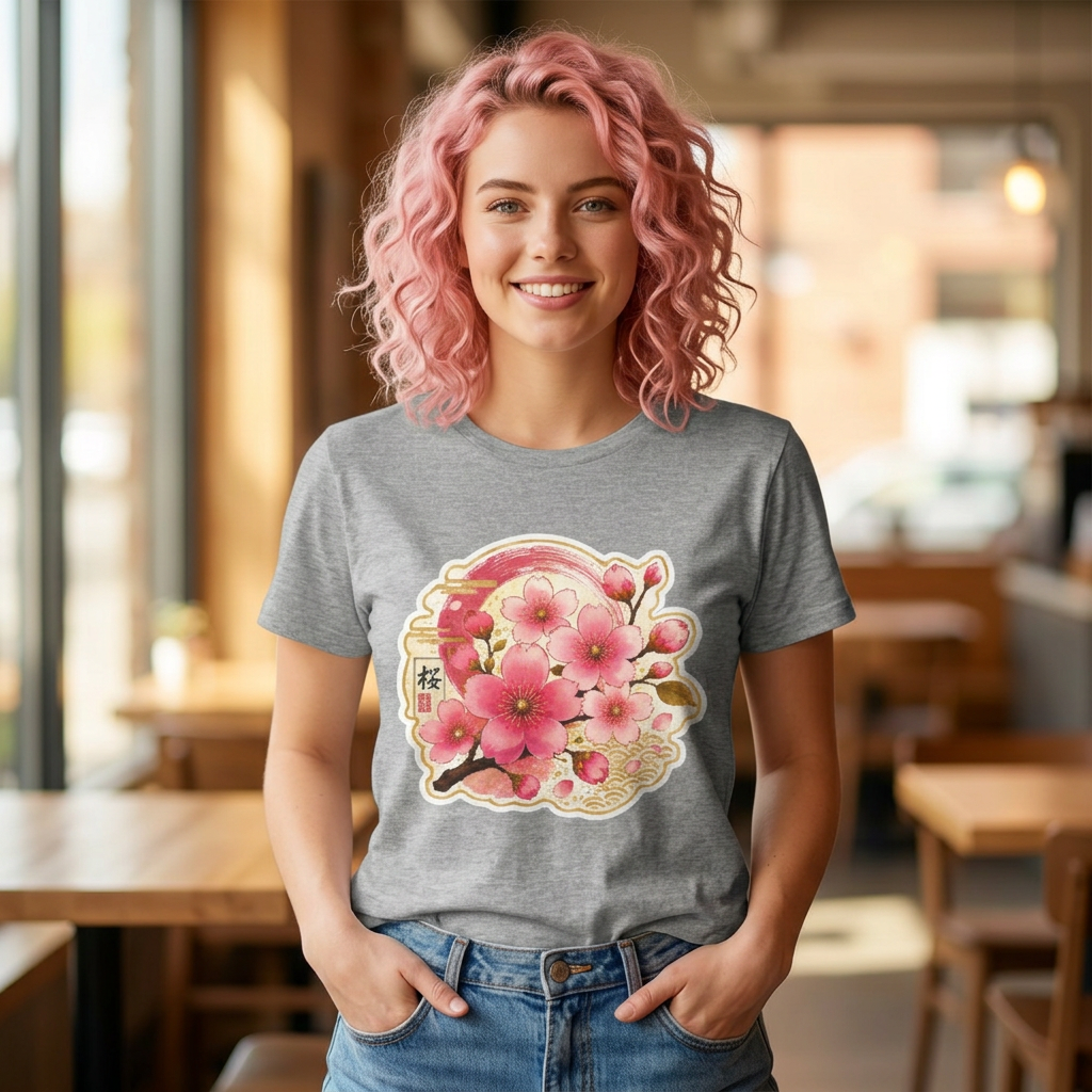 Cherry Blossom Tee — Sakura Floral Graphic T-Shirt