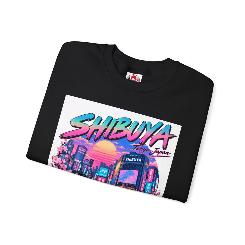 Shibuya Sky 0 Tokyo Neon Anime Crewneck Sweatshirt