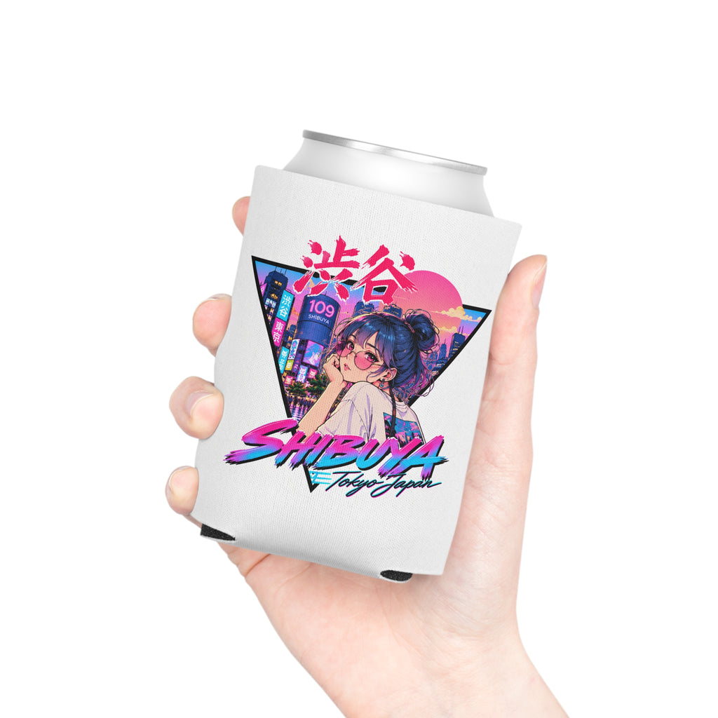 Shibuya Sky 2 City Pop Anime Retro Tokyo Design ("Shibuya Tokyo Japan")can cooler