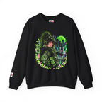 Anime Cyberpunk Sweatshirt - Neon Green Tokyo 'Shinjuku' Crewneck