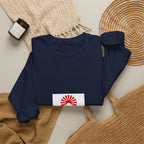 Rising Sun Mount Fuji Sweatshirt | Japanese Kanji Graphic