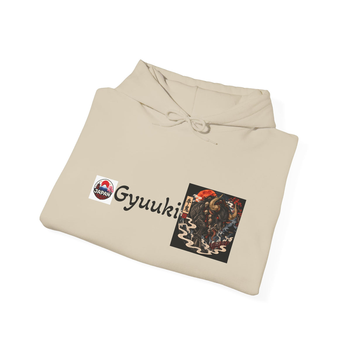 Gyuuki Demon Yokai Halloween Art Hoodie | Anime Shinobi Graphic Sweatshirt
