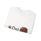 Oni Japanese Demon Yokai Halloween Illustration Sweatshirt | Mythical Yokai Crewneck