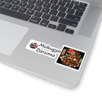 Mokugyo Daruma Yokai Halloween Sticker | Japanese Mokugyo Drum Daruma Illustration Kiss-Cut Sticker