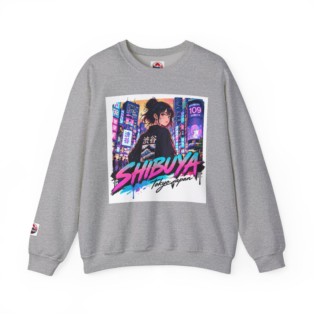 Shibuya Sky 5 Tokyo Neon Anime Crewneck Sweatshirt