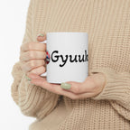 Gyuuki Japanese Halloween Yokai Illustration Mug | Ceramic Coffee Cup