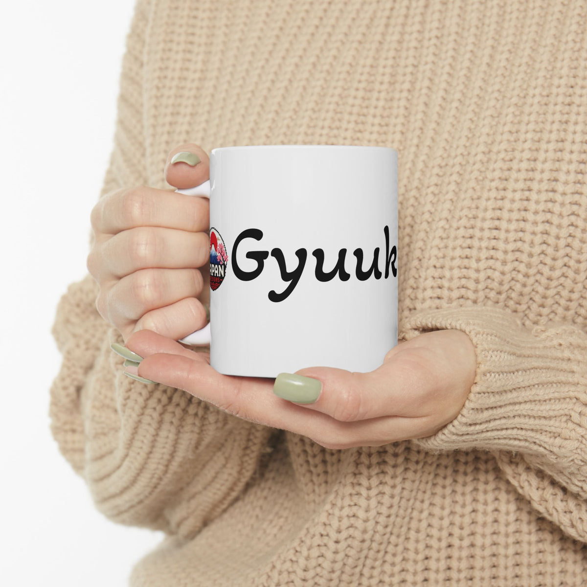 Gyuuki Japanese Halloween Yokai Illustration Mug | Ceramic Coffee Cup