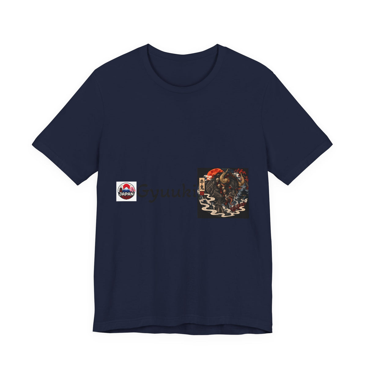Gyuuki Japanese Yokai Halloween Demon Artwork T-Shirt | Oni Illustration Tee