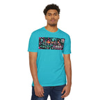 Akihabara Cyborg Sniper T‑Shirt —Teal Akihabara Neon City Graphic