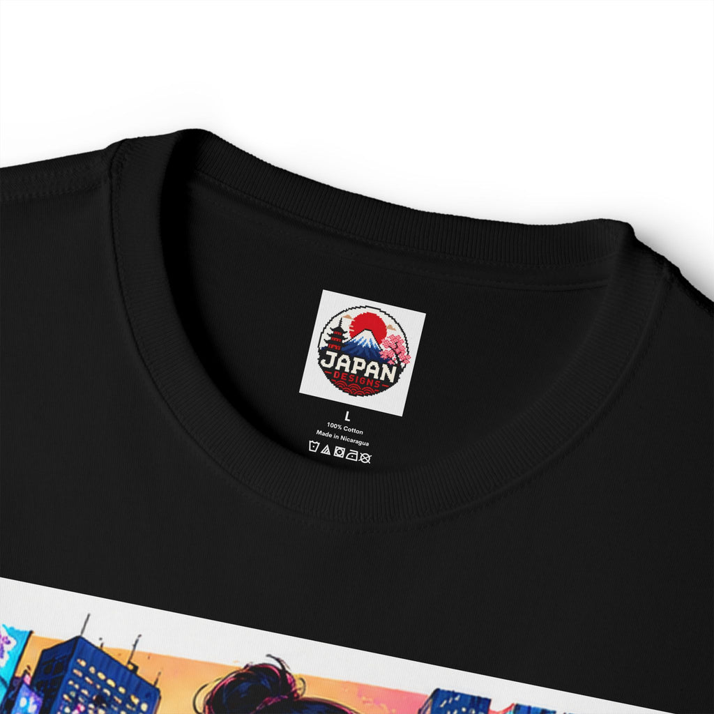 Shibuya Sky 4 Tokyo City Pop Neon Anime Tee — Retro Japanese Cityscape Graphic T-Shirt